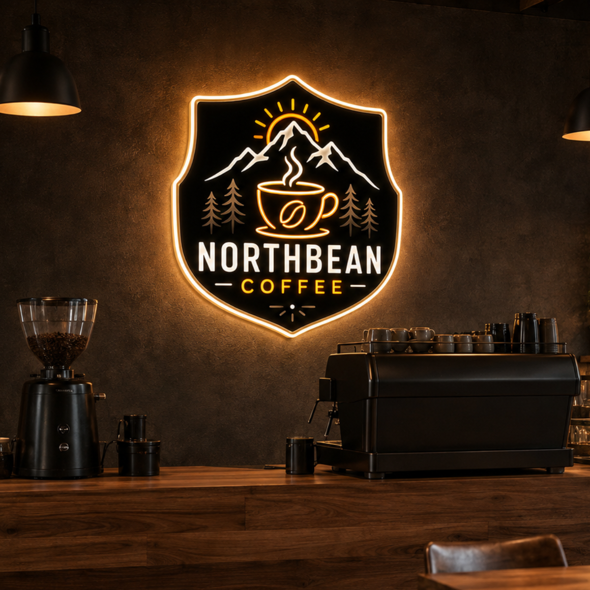 Business logo neon