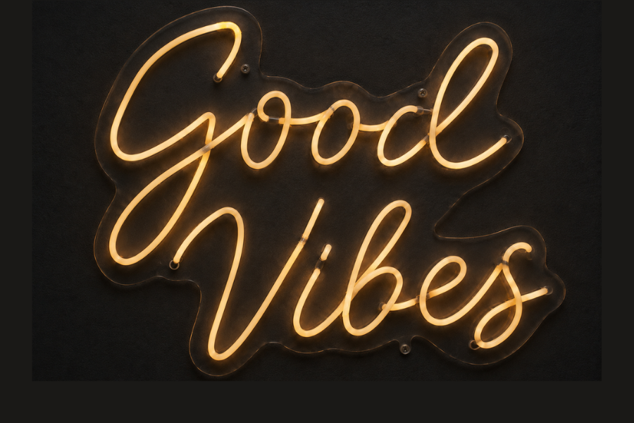 Traditional glass neon