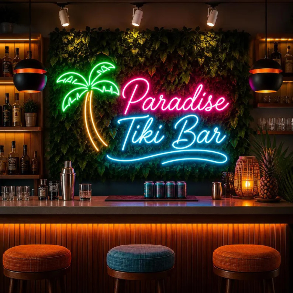 Bar and cafe neon